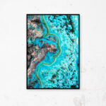 Artprint Ruwe Chrysocolla met Malachiet