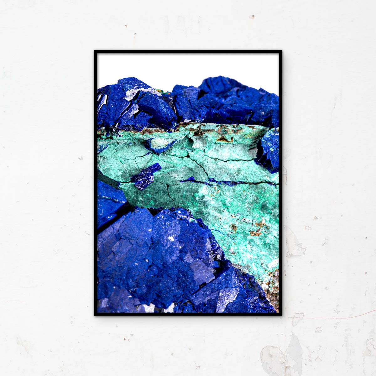 Artprint Ruwe Azuriet met Malachiet 2 - Afbeelding 4