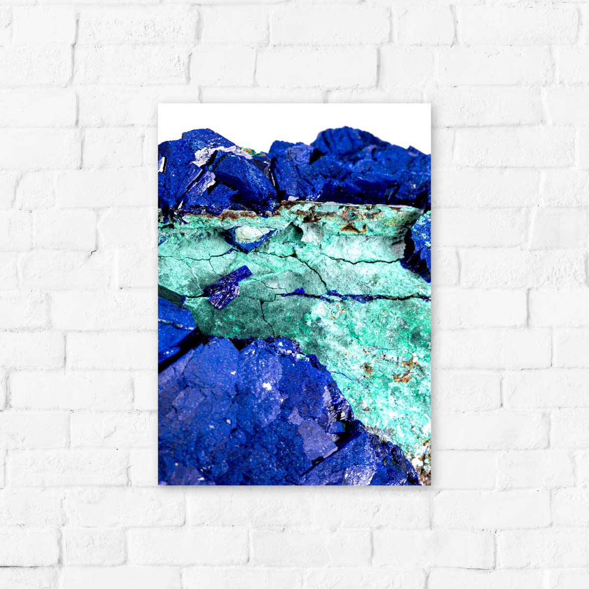 Artprint Ruwe Azuriet met Malachiet 2 - Afbeelding 3