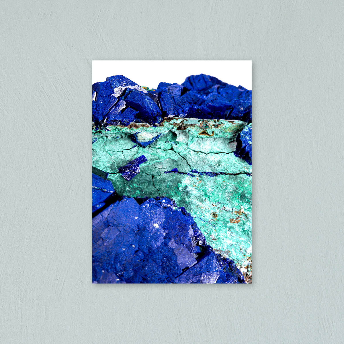 Artprint Ruwe Azuriet met Malachiet 2 - Afbeelding 2